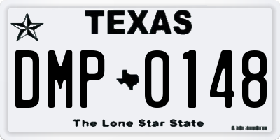 TX license plate DMP0148