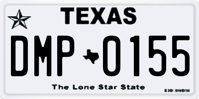 TX license plate DMP0155