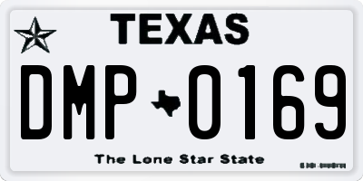 TX license plate DMP0169