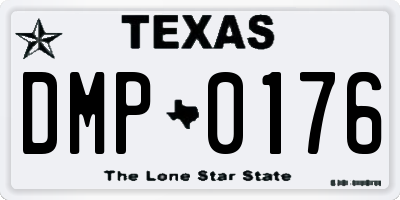 TX license plate DMP0176