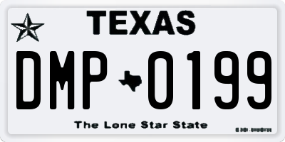 TX license plate DMP0199