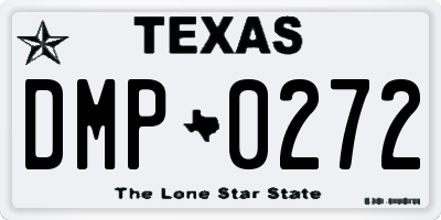 TX license plate DMP0272