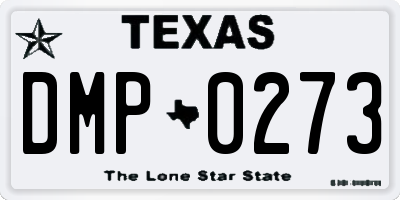 TX license plate DMP0273