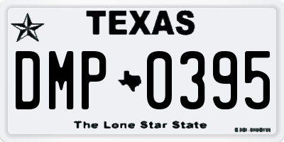 TX license plate DMP0395