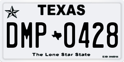 TX license plate DMP0428