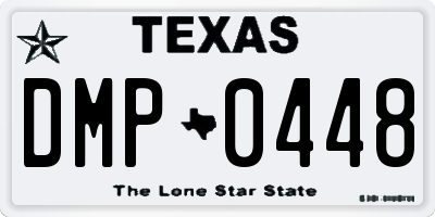 TX license plate DMP0448