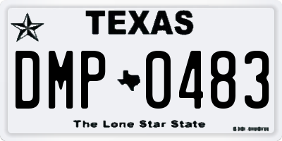 TX license plate DMP0483