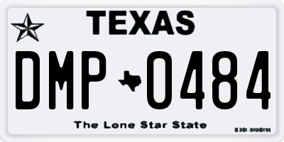 TX license plate DMP0484