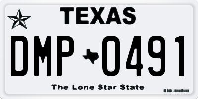 TX license plate DMP0491