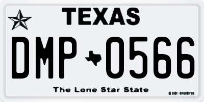 TX license plate DMP0566