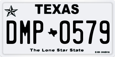 TX license plate DMP0579