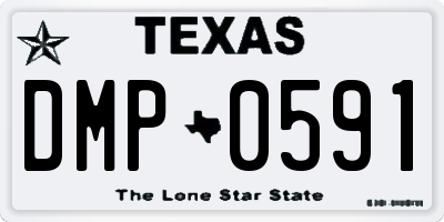 TX license plate DMP0591