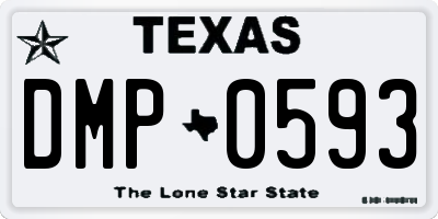 TX license plate DMP0593
