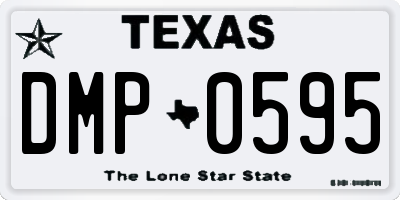 TX license plate DMP0595