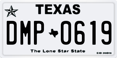 TX license plate DMP0619