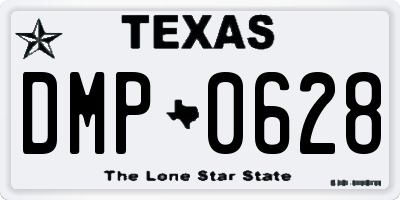 TX license plate DMP0628