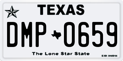 TX license plate DMP0659