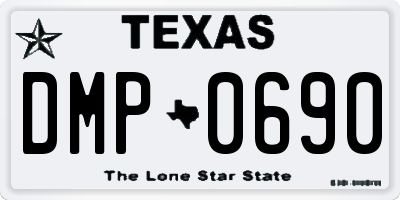 TX license plate DMP0690
