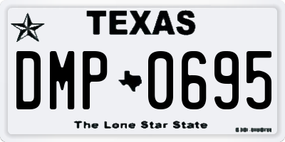TX license plate DMP0695