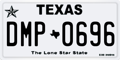 TX license plate DMP0696