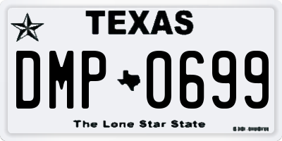 TX license plate DMP0699