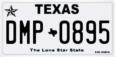 TX license plate DMP0895