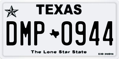 TX license plate DMP0944