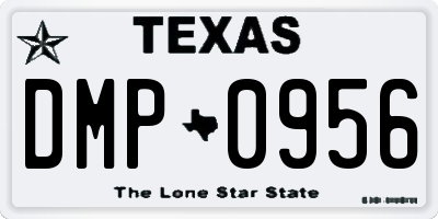 TX license plate DMP0956