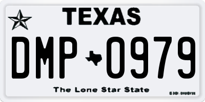 TX license plate DMP0979