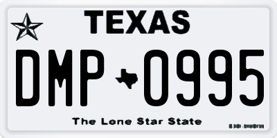 TX license plate DMP0995