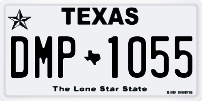 TX license plate DMP1055