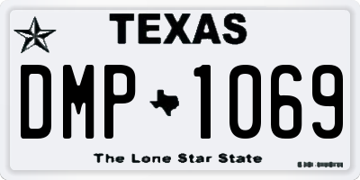 TX license plate DMP1069