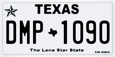 TX license plate DMP1090