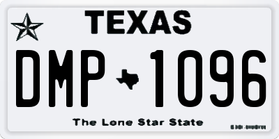 TX license plate DMP1096