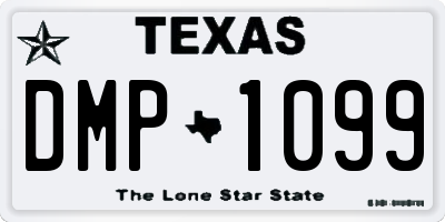TX license plate DMP1099