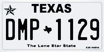 TX license plate DMP1129
