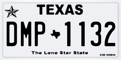 TX license plate DMP1132