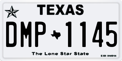 TX license plate DMP1145