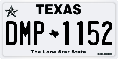 TX license plate DMP1152