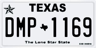 TX license plate DMP1169