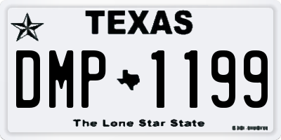 TX license plate DMP1199
