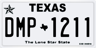 TX license plate DMP1211