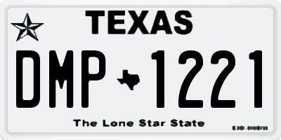 TX license plate DMP1221