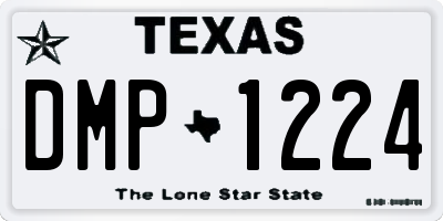 TX license plate DMP1224