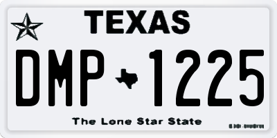TX license plate DMP1225