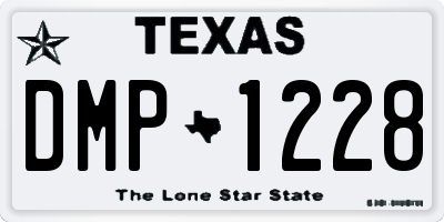 TX license plate DMP1228