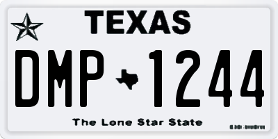 TX license plate DMP1244