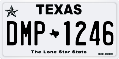 TX license plate DMP1246