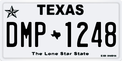TX license plate DMP1248