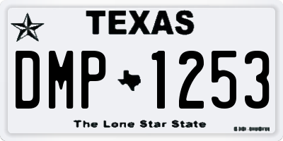 TX license plate DMP1253